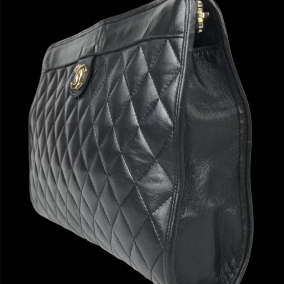 Vintage authentic bag clutch Chanel bag. - Picture 4 of 5
